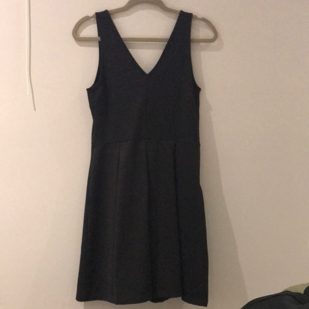 Zara Black A-Line Mini Dress V-Neck Sleeveless